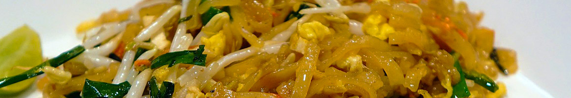 Eating Asian Fusion Chinese Thai at Rainbow Asian Cuisine restaurant in Johnson City, TN.